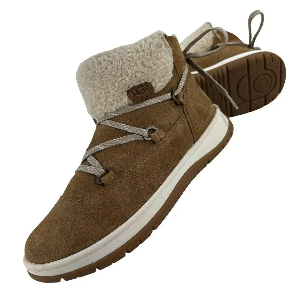 UGG Lakesider Heritage Lace Suede Leather Waterproof Boots Women’s Size 8